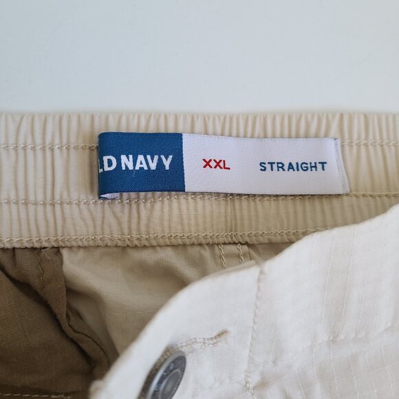 NWT Old Navy Women's Ripstop Cargo Pants XXL Stone Lt Khaki Tan Hiking Camping - Picture 5 of 6